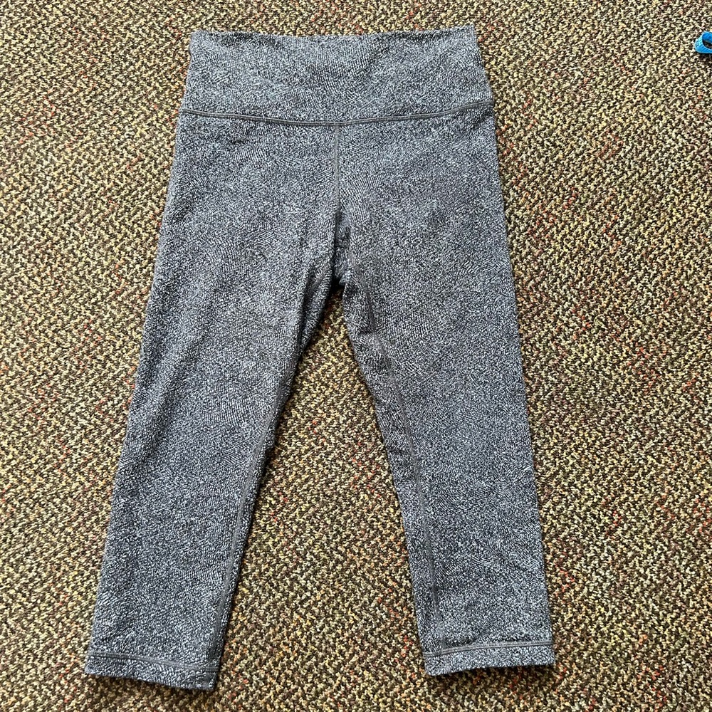 Lululemon Wunder Under Pant Hi-Rise (Spray Jacquard White Black) Women’s Size 10